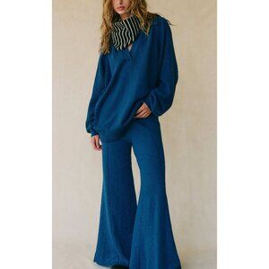 🆕 FREE PEOPLE Drea Sweater Set / Dark Denim